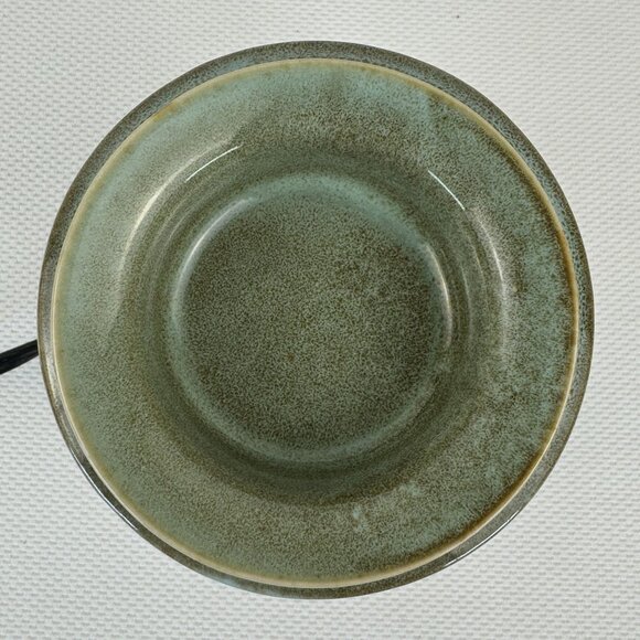 Scentsy Metal Petal 26974 Electric Warmer Ceramic Floral Butterflies Green 6" - Picture 5 of 16